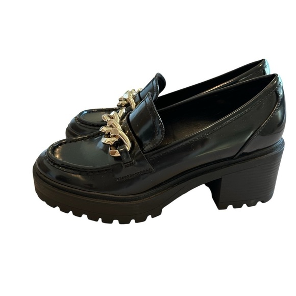 Guess chunky black loafers in size 9 like new condition. - Picture 8 of 10